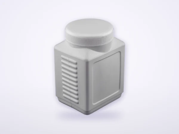 SPI 208 500 gm square ribbed jar – HDPE container by Sangam Plastic Industries