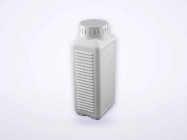 SPI 216 1100 gm square ribbed jar (label panel) – HDPE container by Sangam Plastic Industries