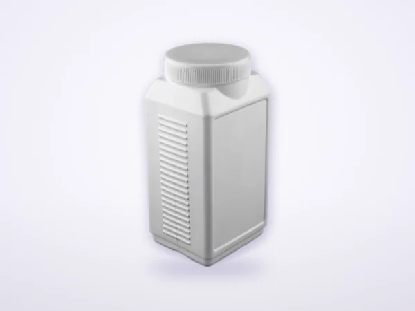 SPI 218 1500 gm square ribbed jar – HDPE container by Sangam Plastic Industries