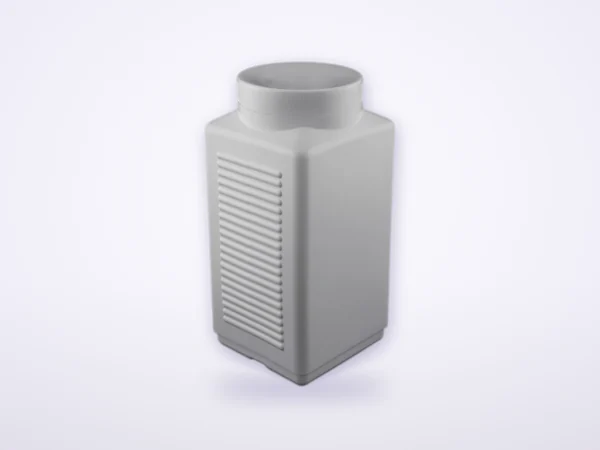 SPI 220 2000 gm square ribbed jar – HDPE container by Sangam Plastic Industries