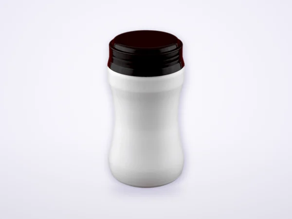 SPI 409 Curved nutrition container (brown) – HDPE container by Sangam Plastic Industries